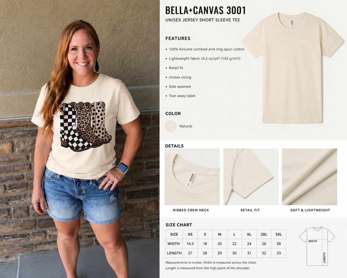 Western Cowgirl Boot Tee