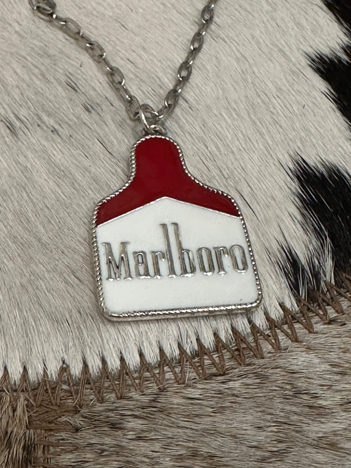 Western Ear Tag Necklace