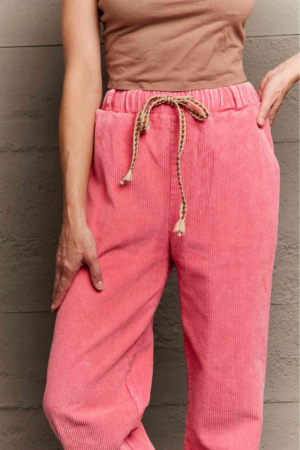 POL Leap Of Faith Corduroy Straight Fit Pants