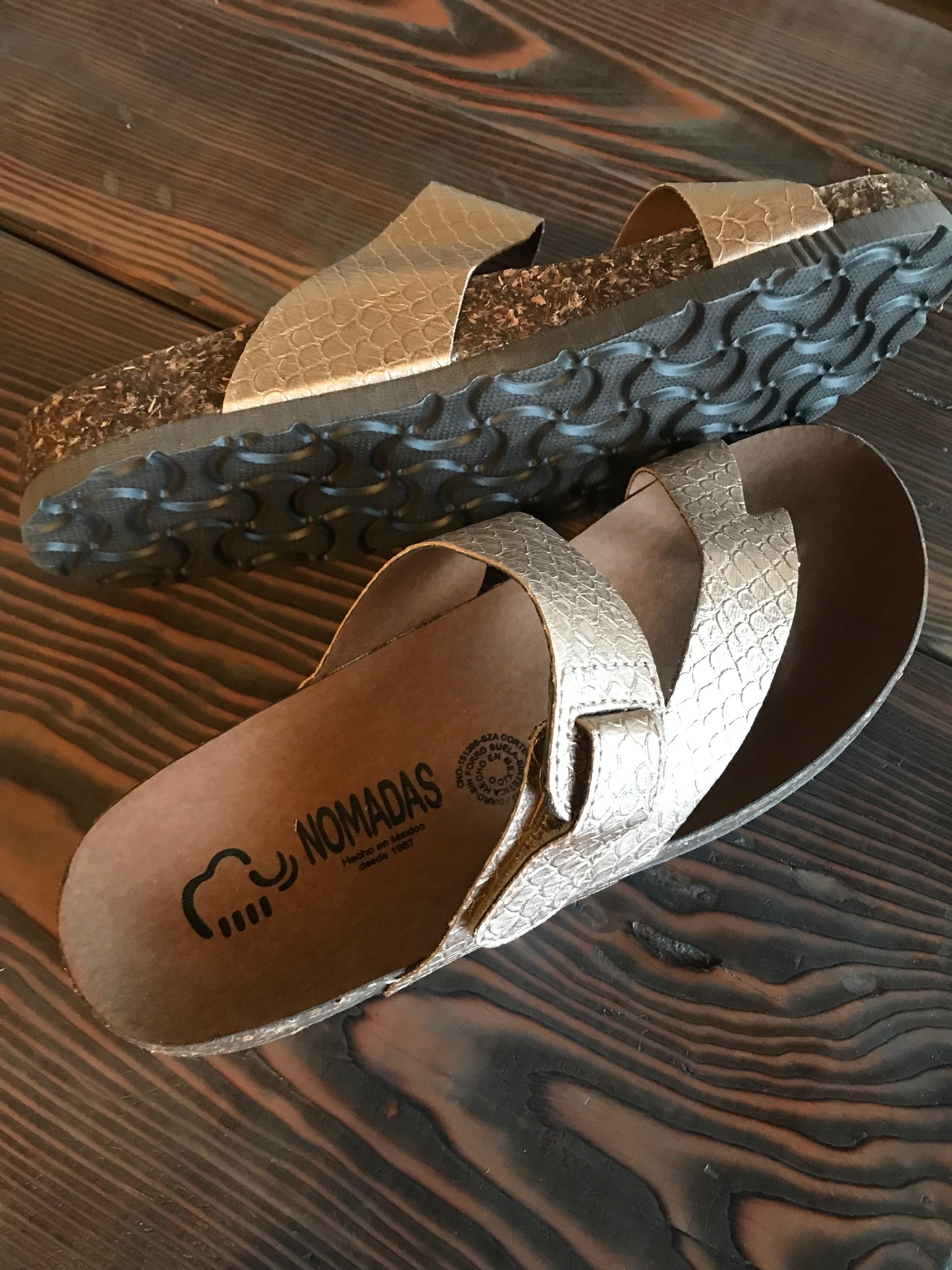 Rose Gold Shiny Sandals