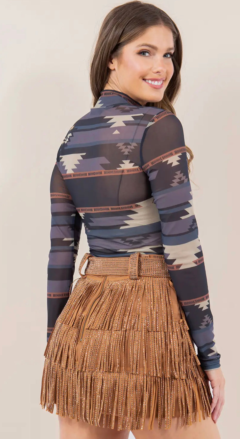 Tribal Mesh Body Suit
