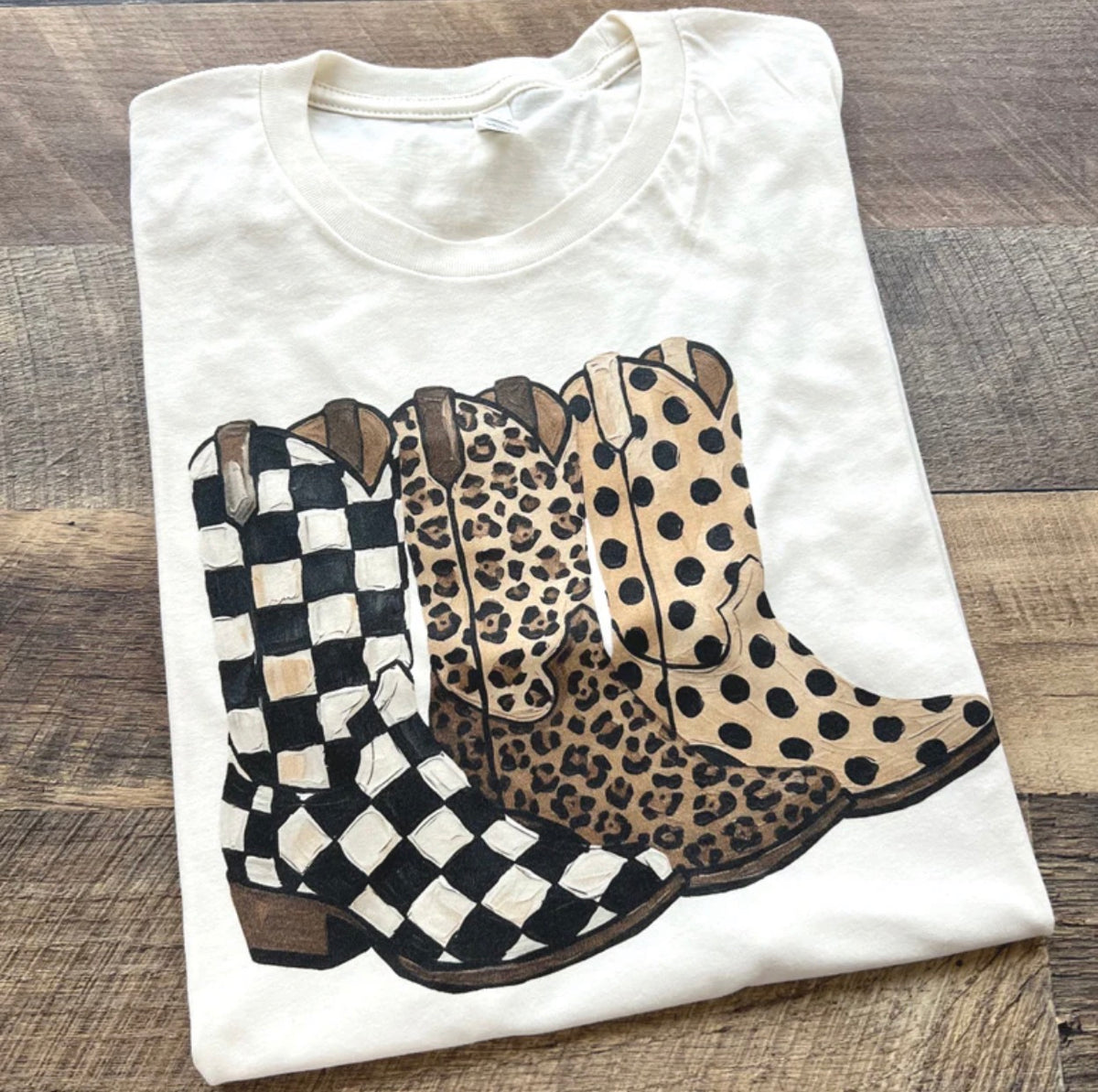 Western Cowgirl Boot Tee