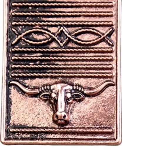 Western Steer Boot Stitch Cuff Ring
