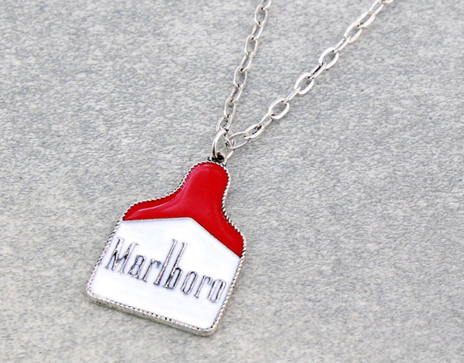 Western Ear Tag Necklace