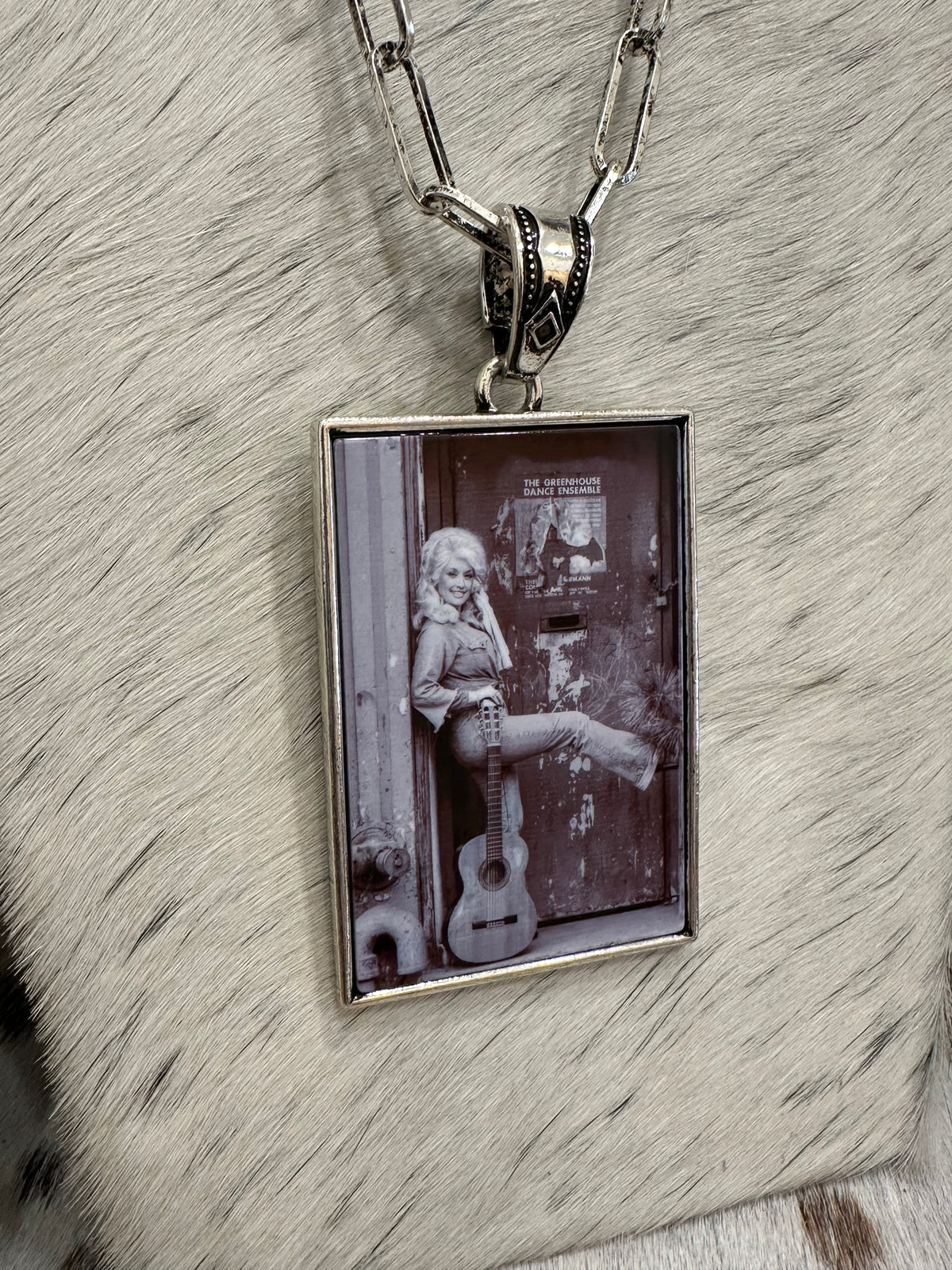 Western Dolly Portrait Statement Necklace