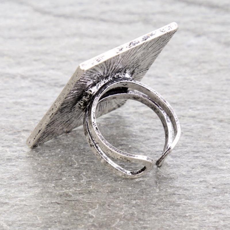 Western Steer Boot Stitch Cuff Ring