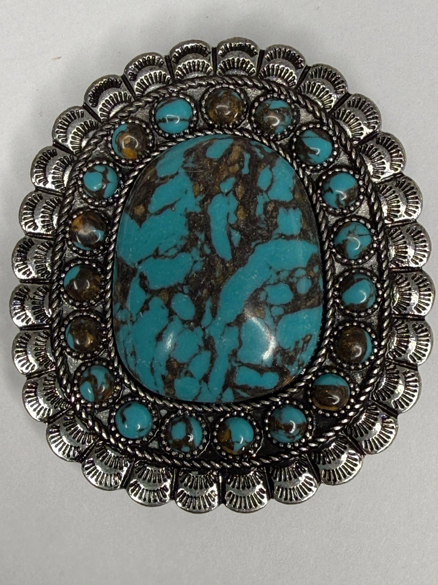Western Stone Phone Grip & Stand Turquoise