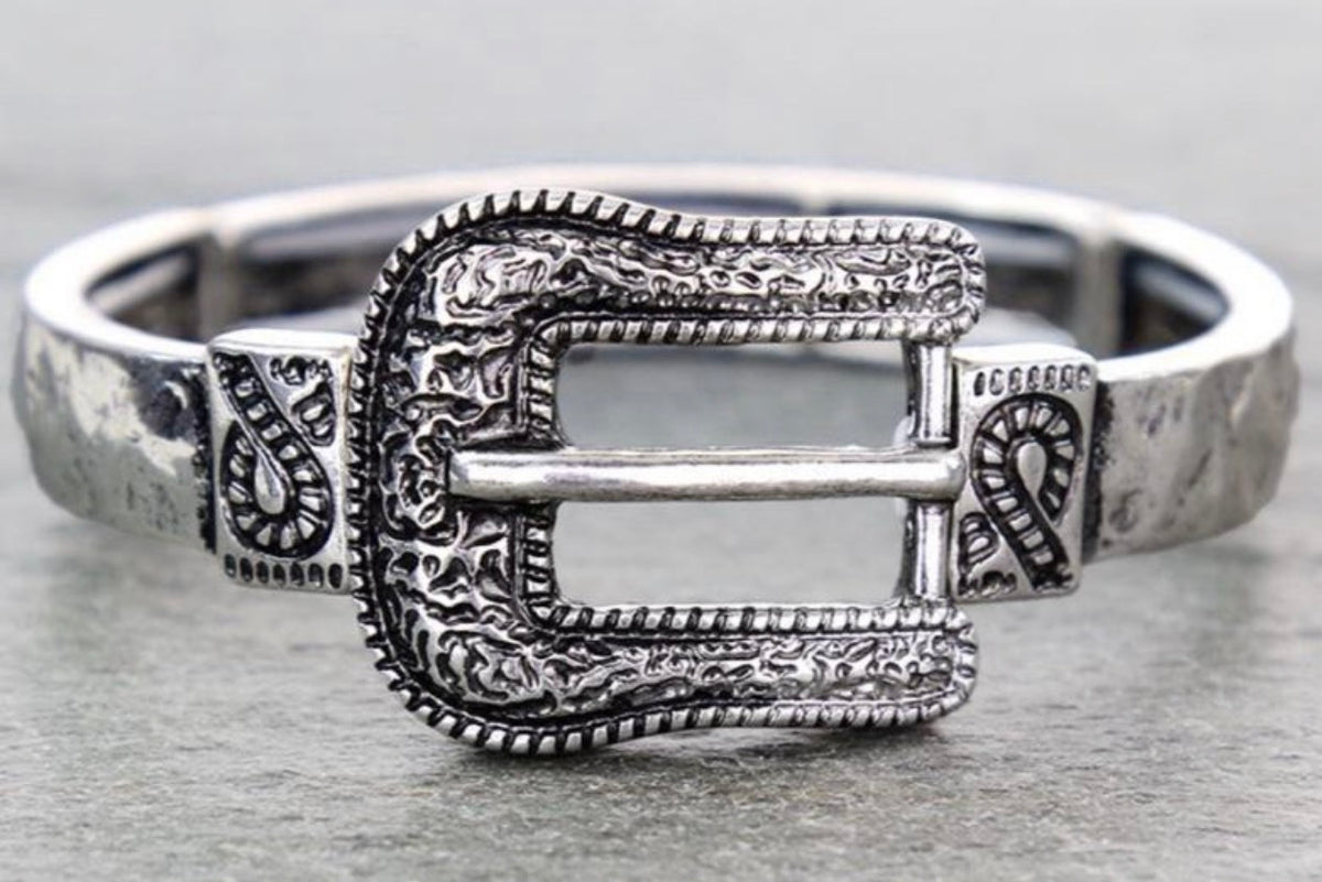 Western Belt, Buckle Stretch Bracelet