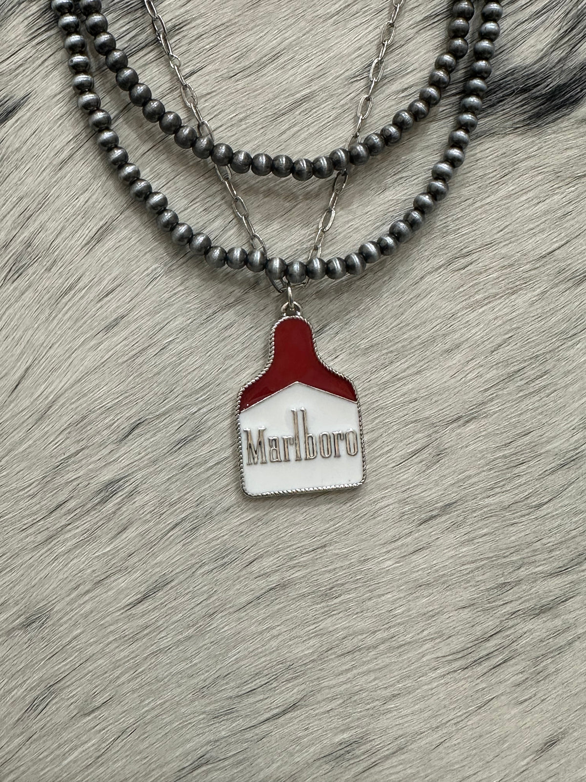 Western Ear Tag Necklace