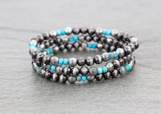 Three Piece Stackable Stretch Bracelets