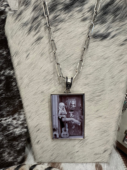 Western Dolly Portrait Statement Necklace