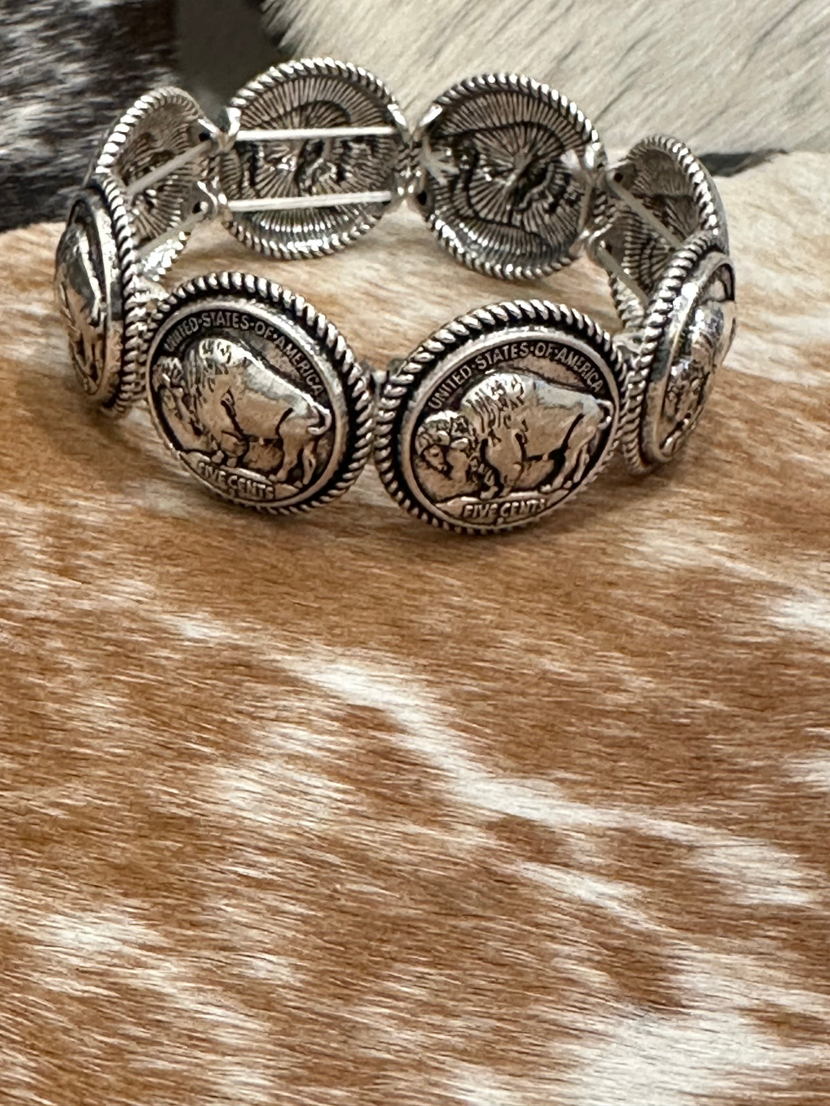Western Buffalo Stretch Bracelet
