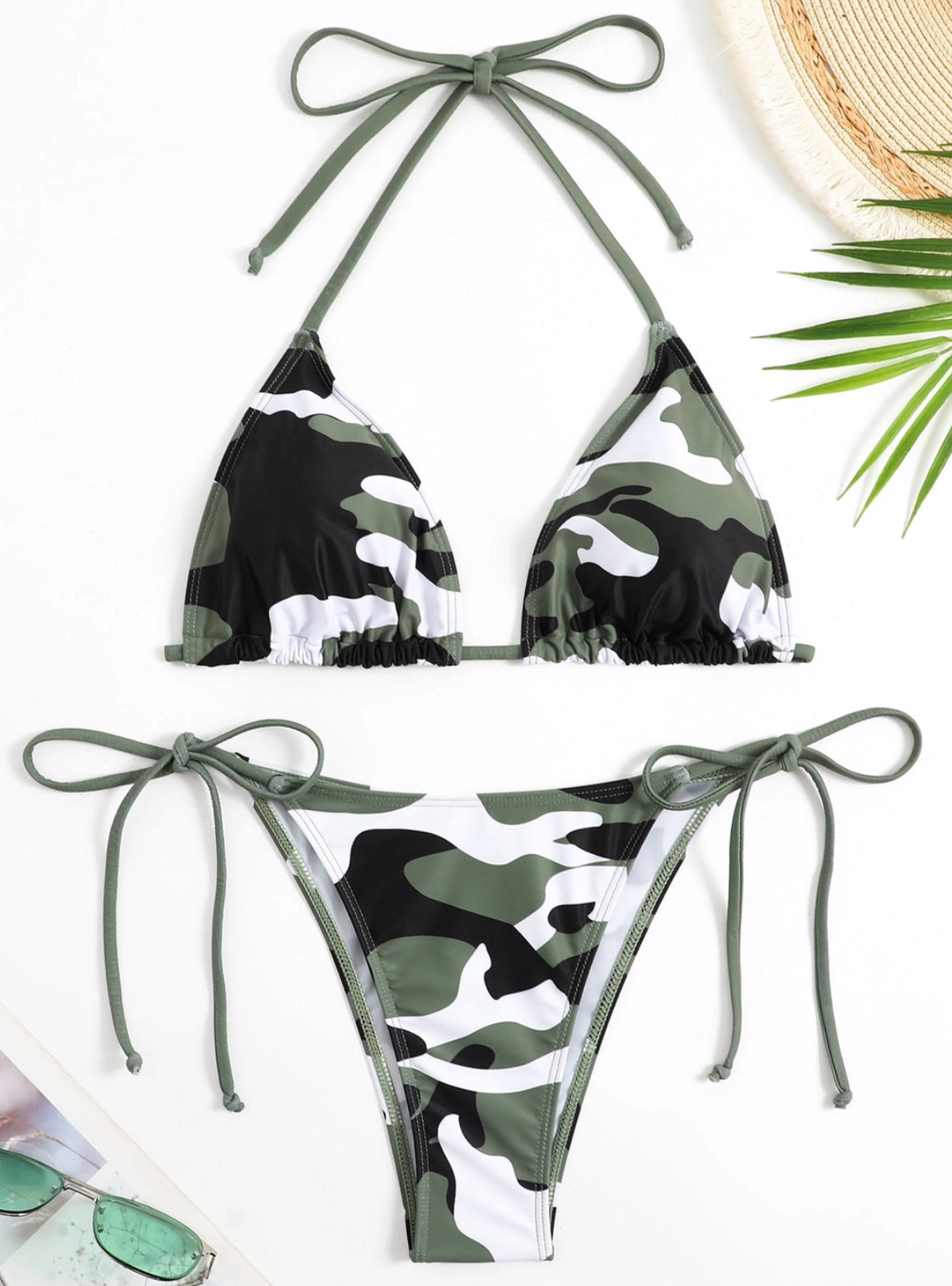 Camo High Waisted Bikini Available in Two Colors