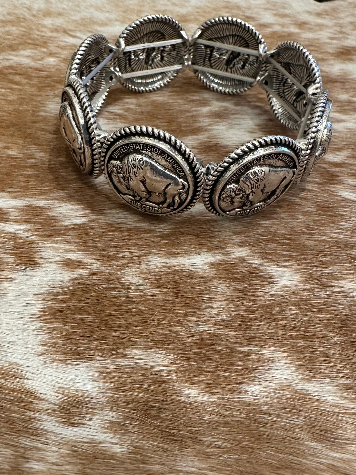 Western Buffalo Stretch Bracelet