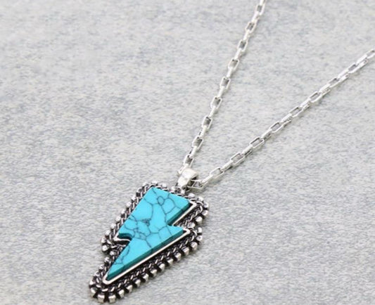 Western Lighting Bolt Necklace