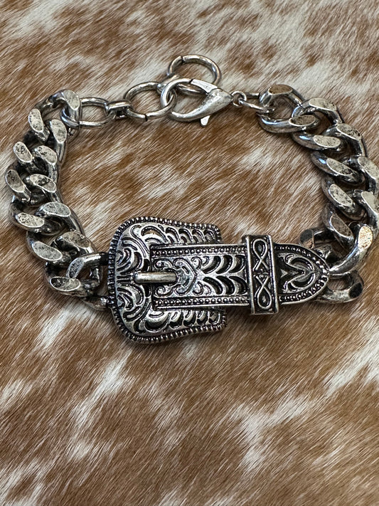 Western Buckle Link Bracelet