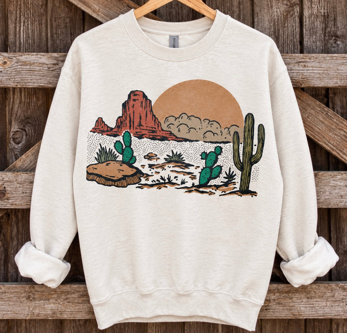 Cactus Desert Graphic Sweatshirt