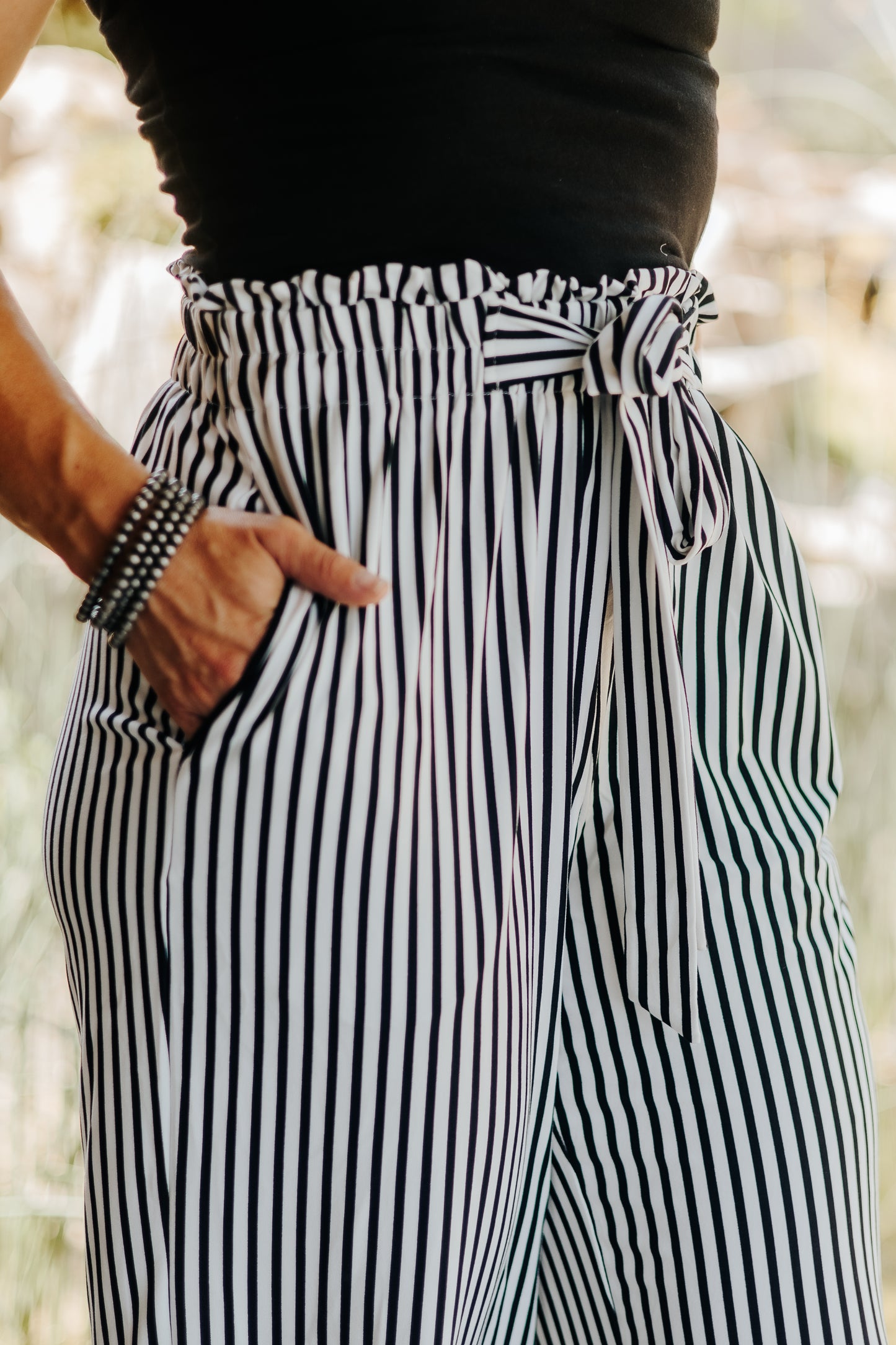 Stripe Wide Leg Butter Soft Pants