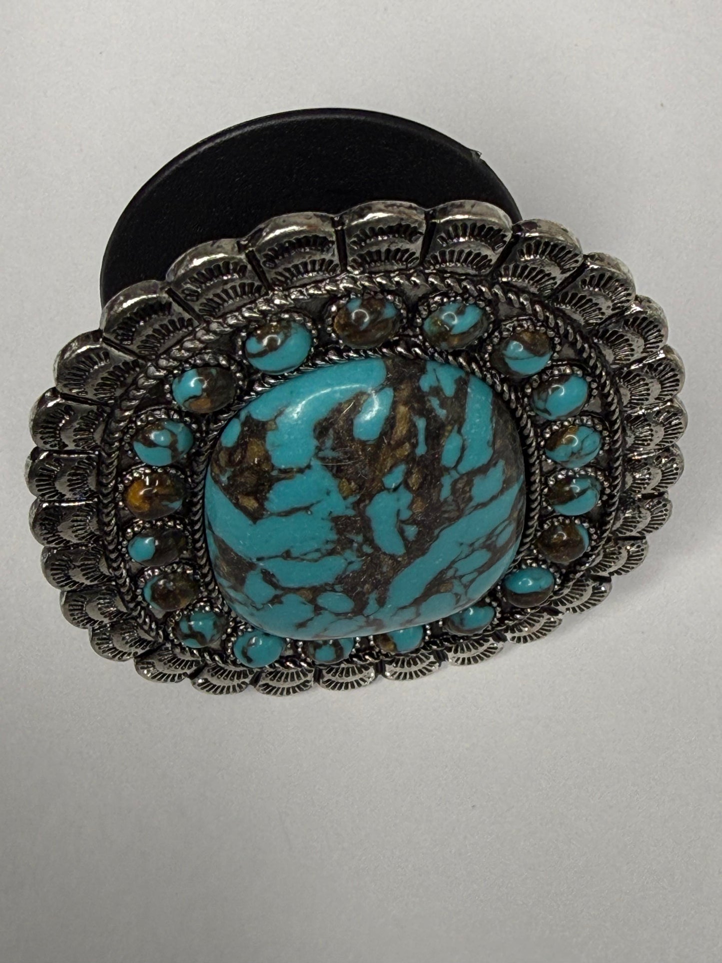Western Stone Phone Grip & Stand Turquoise