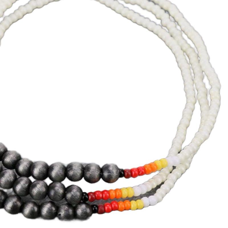Aztec Seed Bead Stackable Three Bracelet Set