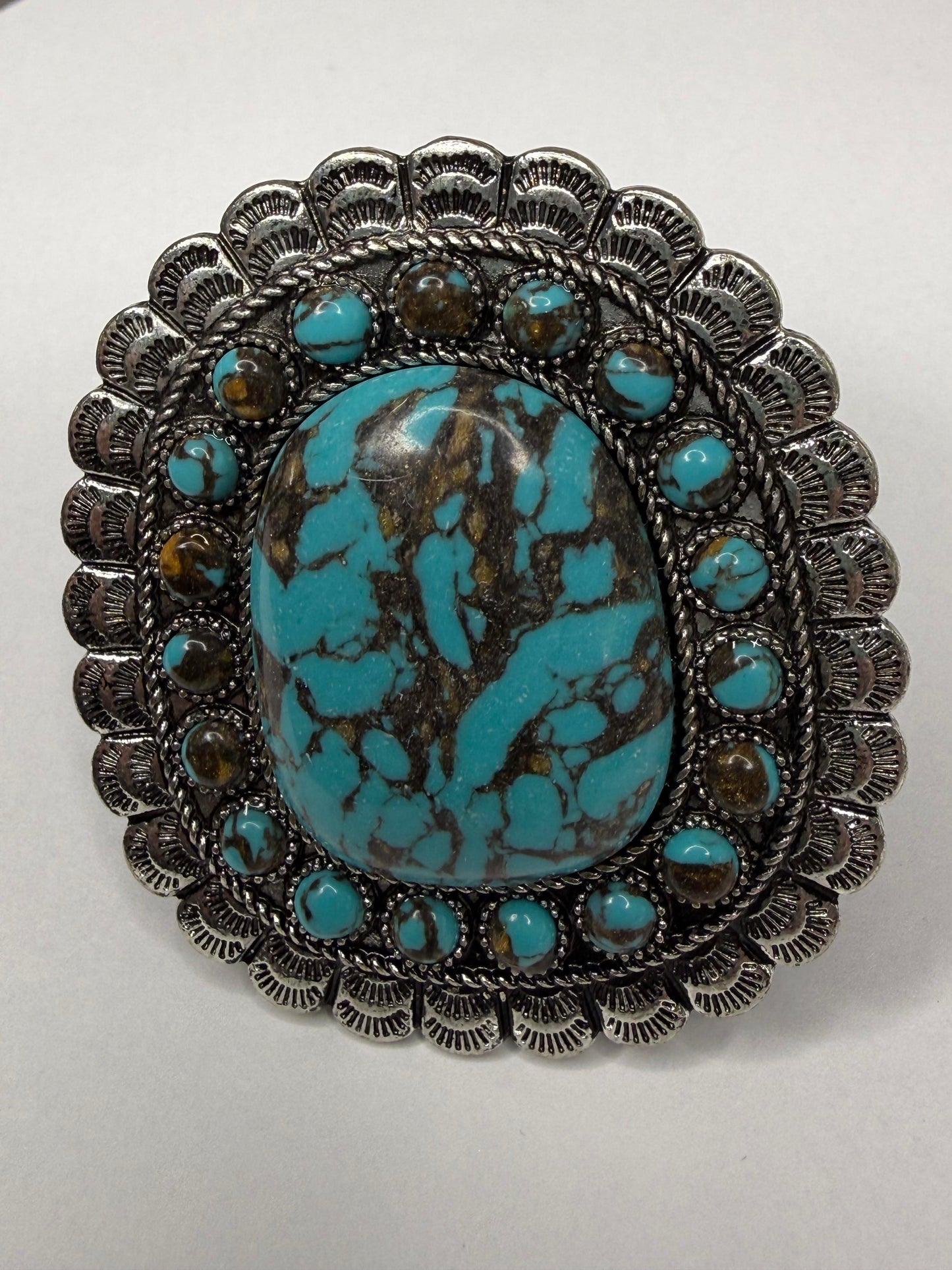 Western Stone Phone Grip & Stand Turquoise