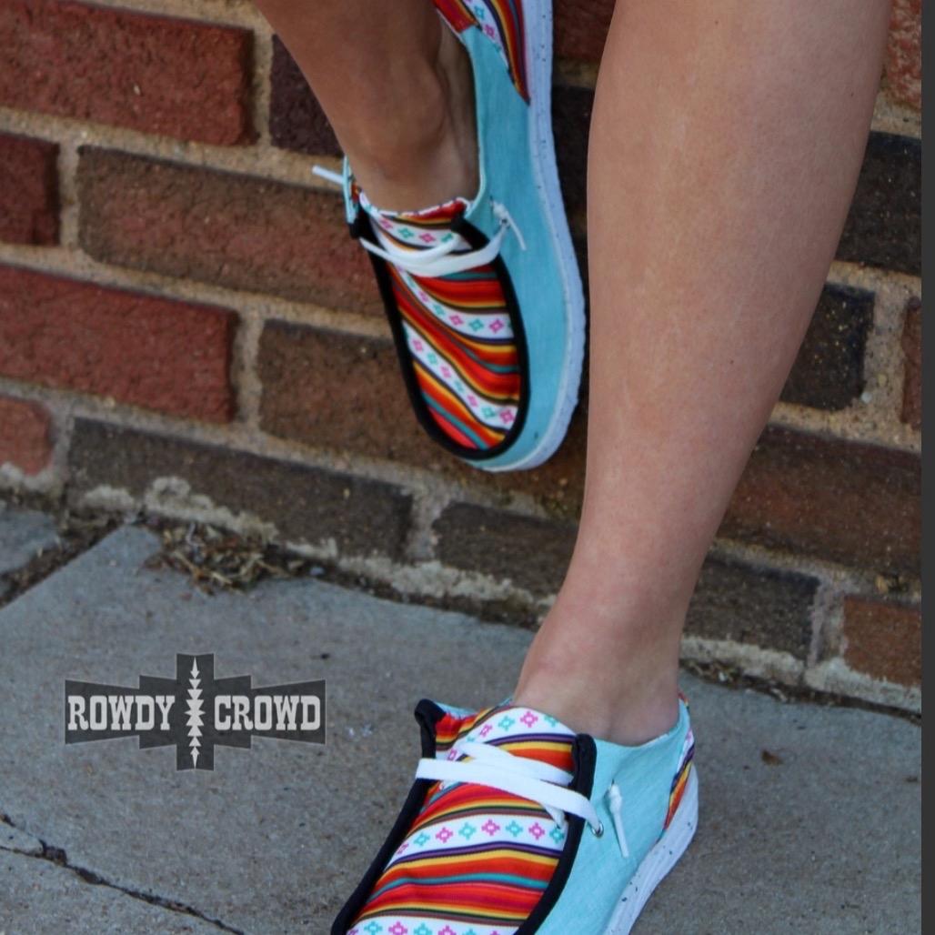 Sunset Serape Canvas Shoes