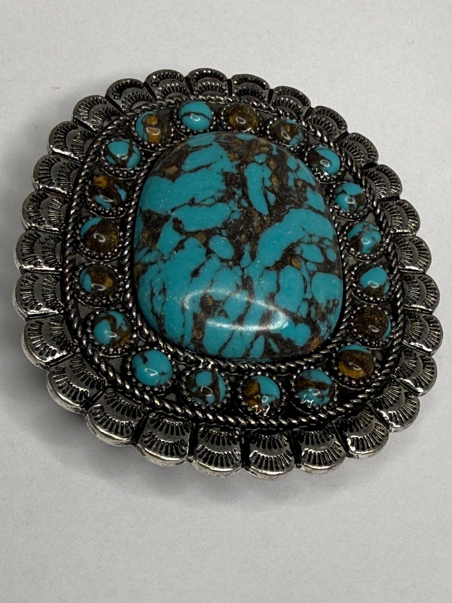 Western Stone Phone Grip & Stand Turquoise