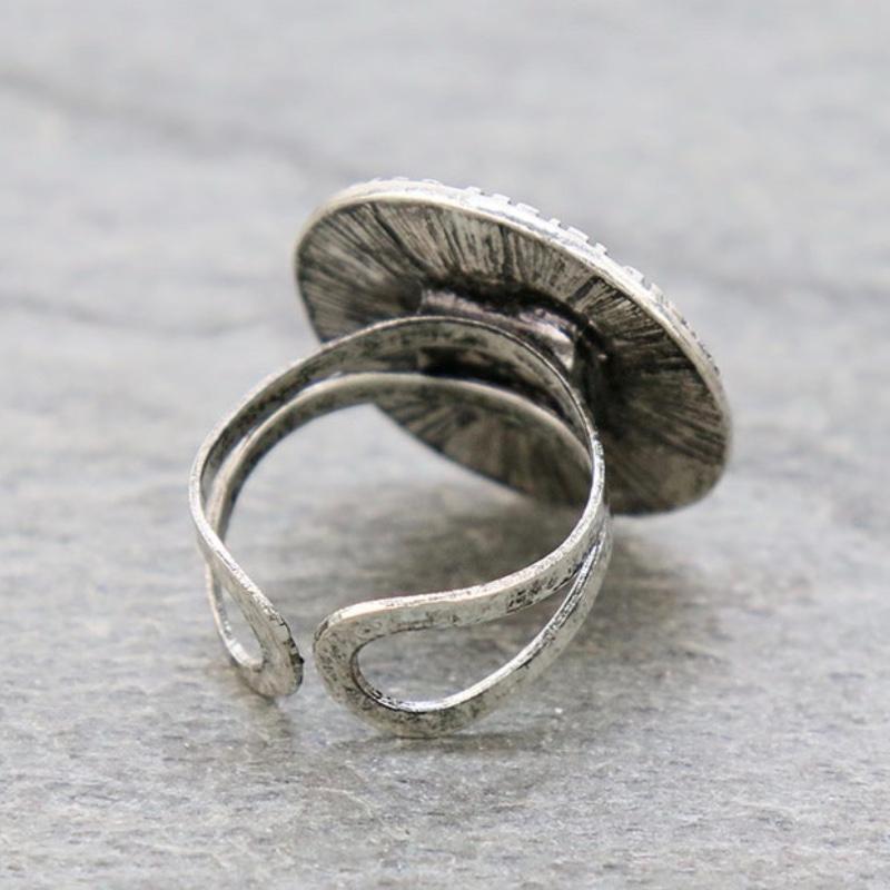Western Buffalo Coin Cuff Ring