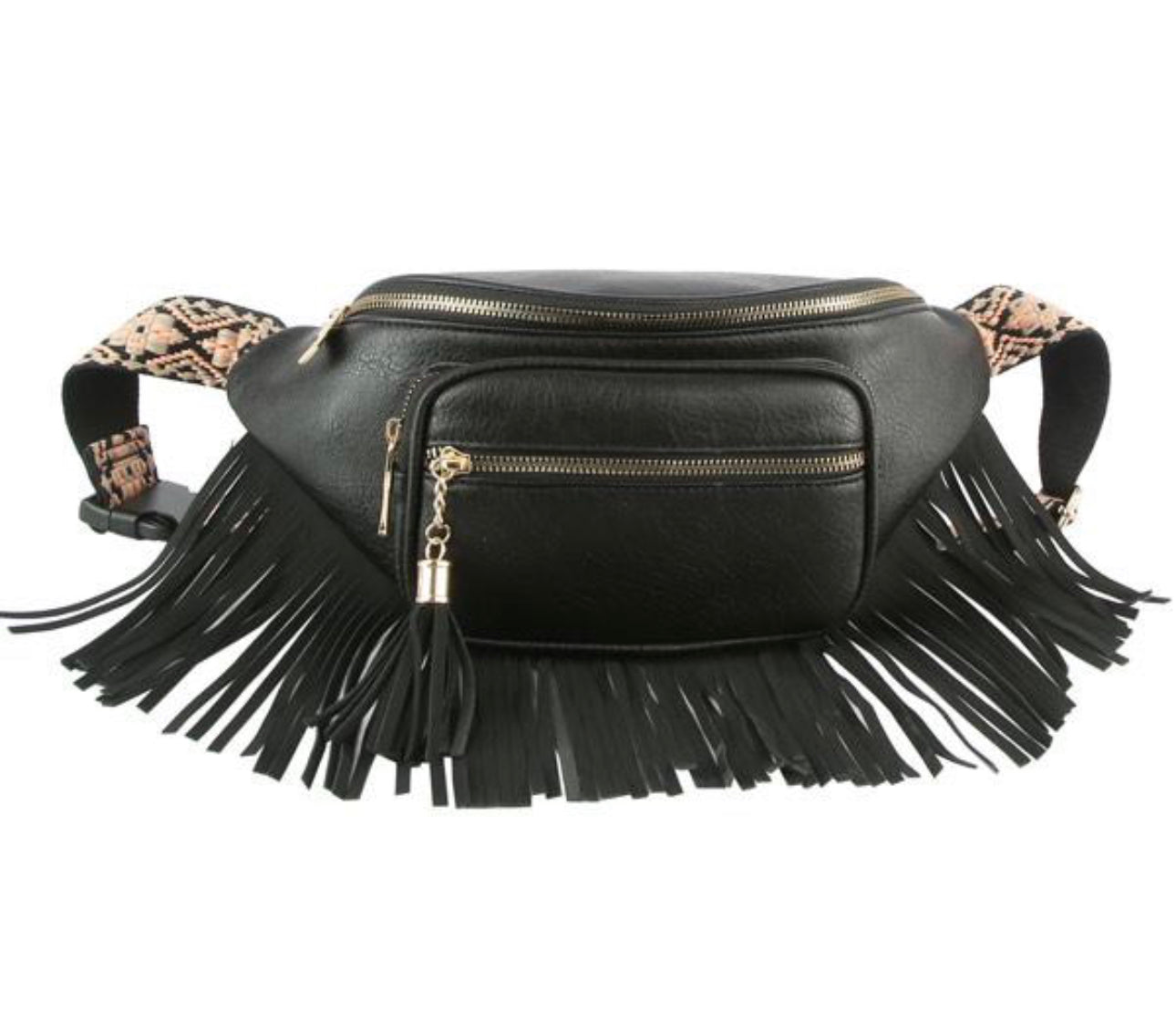 Guitar Strap Fringe Fanny Bag