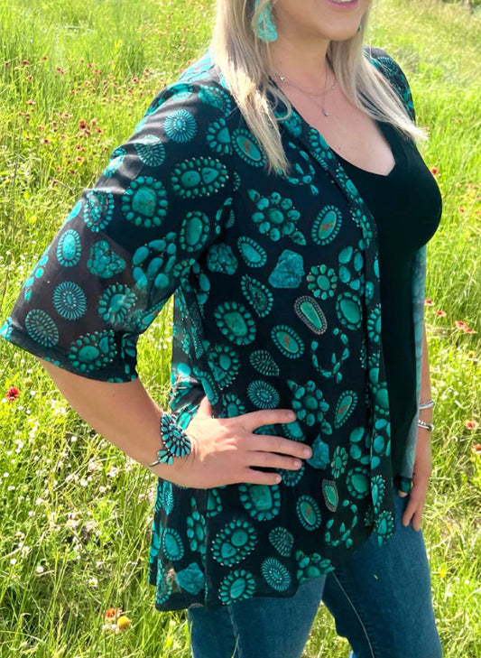 Turquoise Cardigan