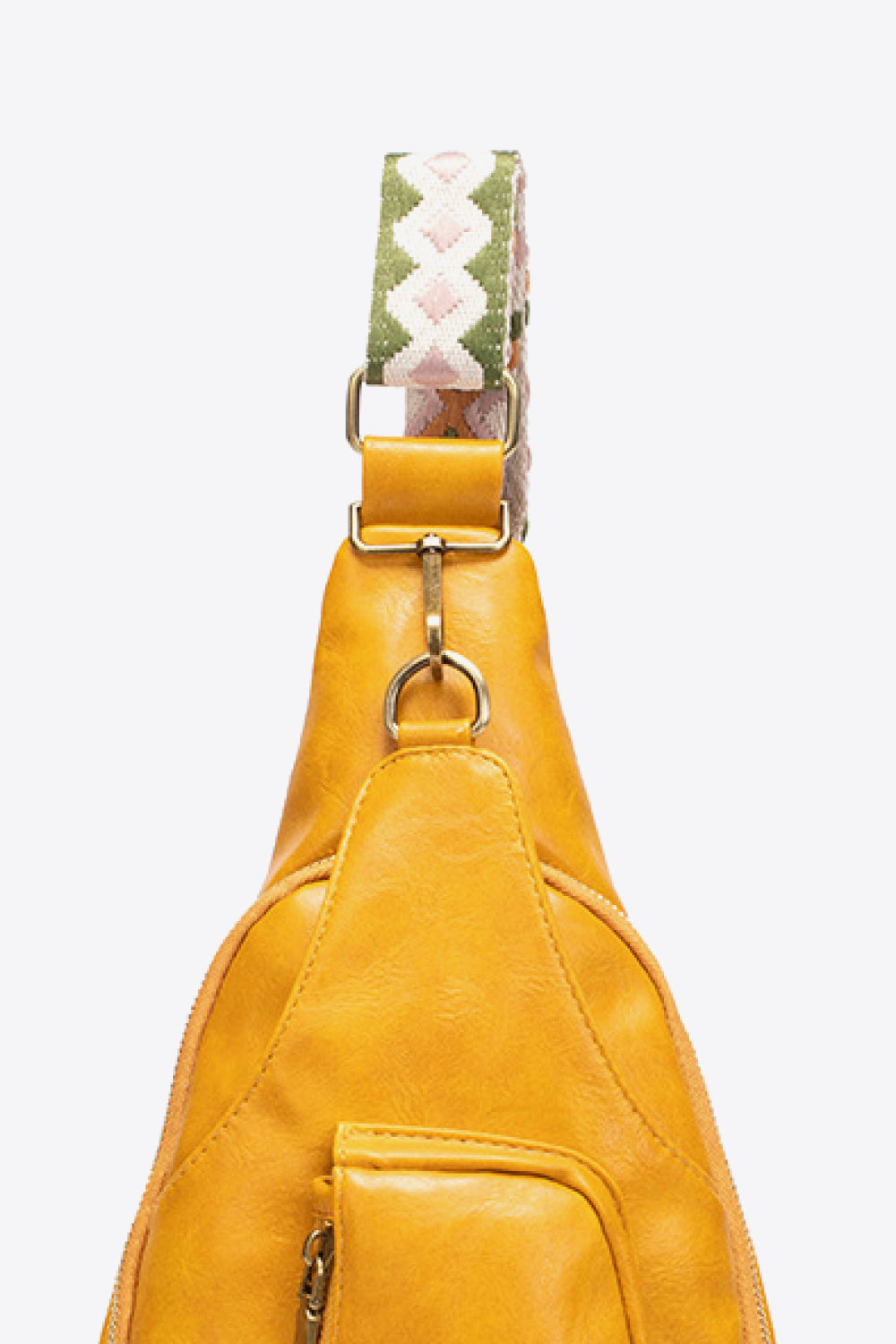 Faux Leather Sling Bag