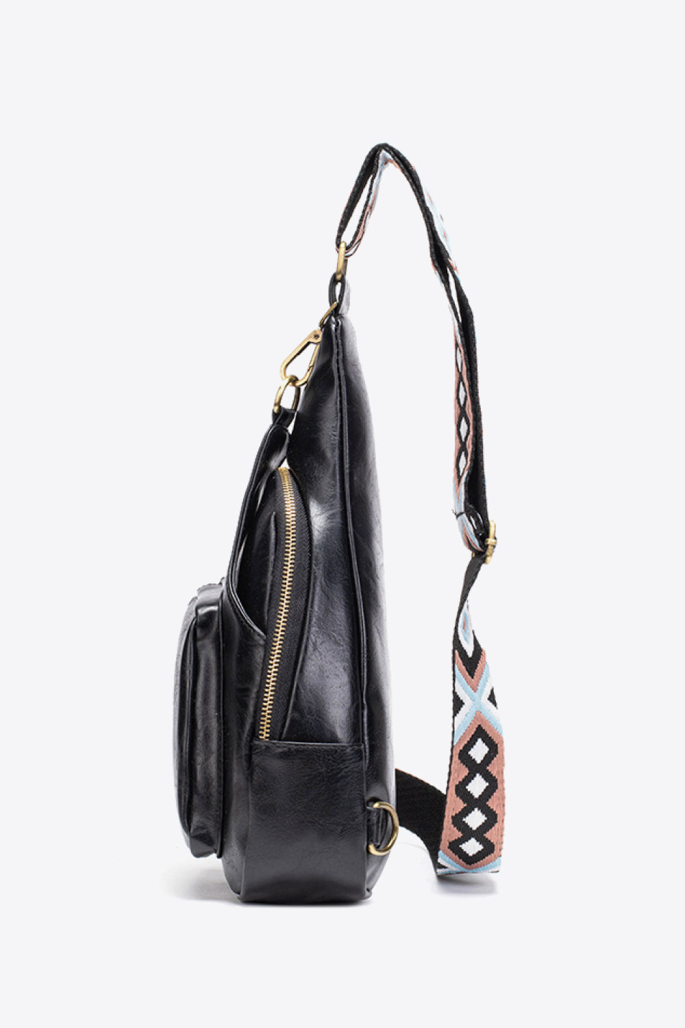 Faux Leather Sling Bag