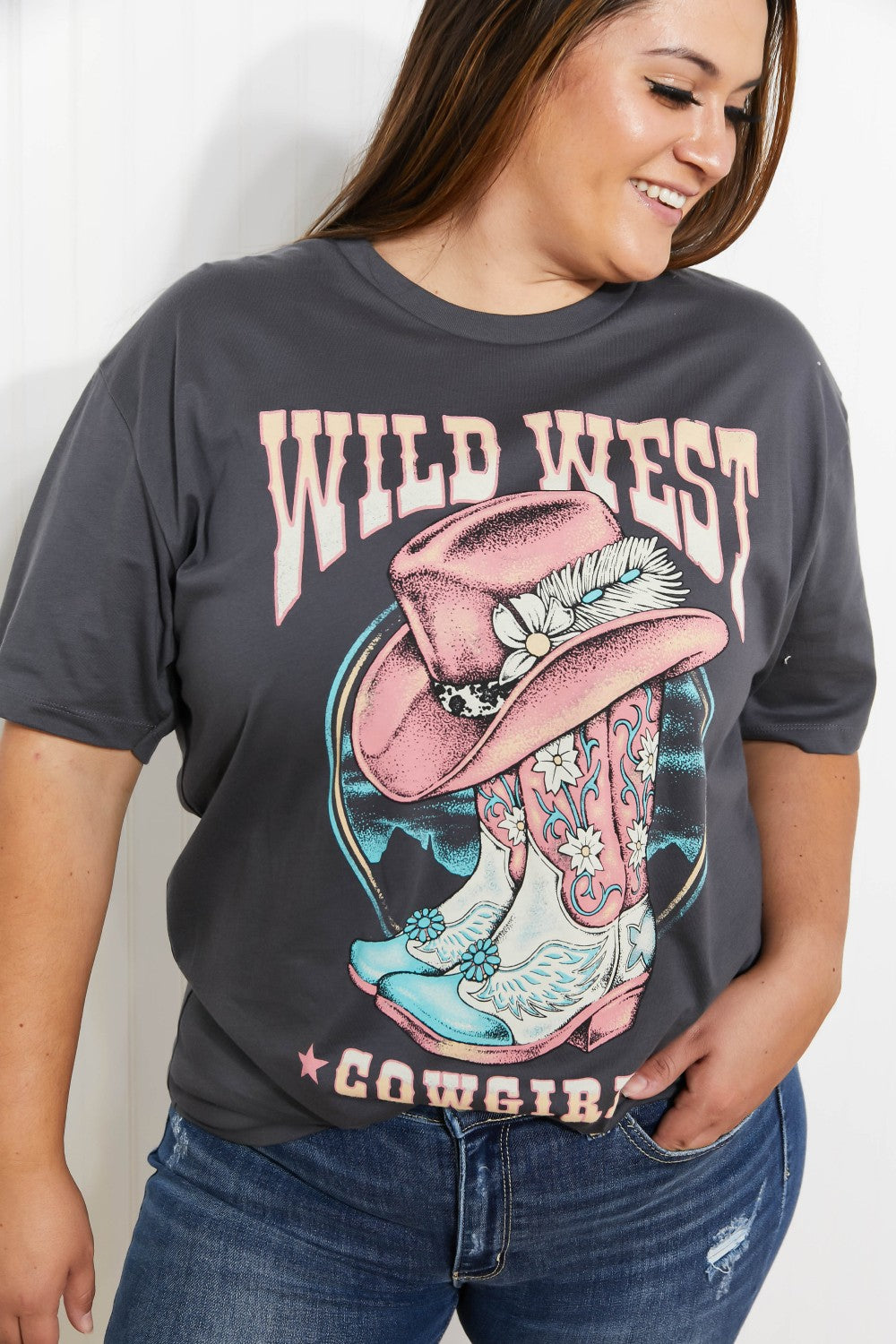 Lotus Fashion Wild West Cowgirls Graphic Tee