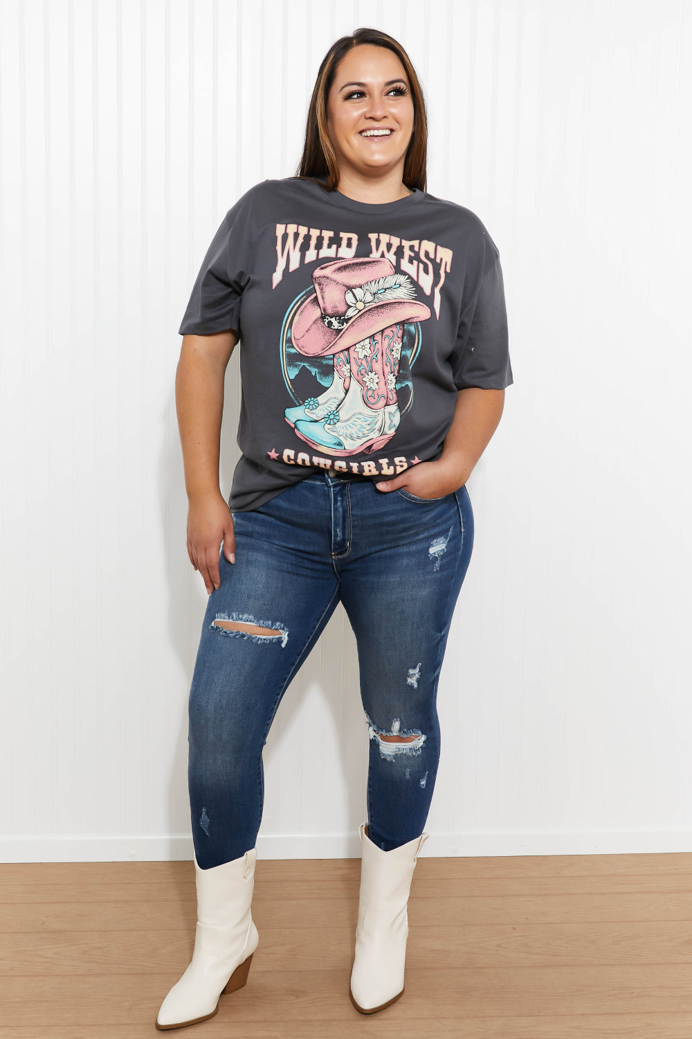 Lotus Fashion Wild West Cowgirls Graphic Tee