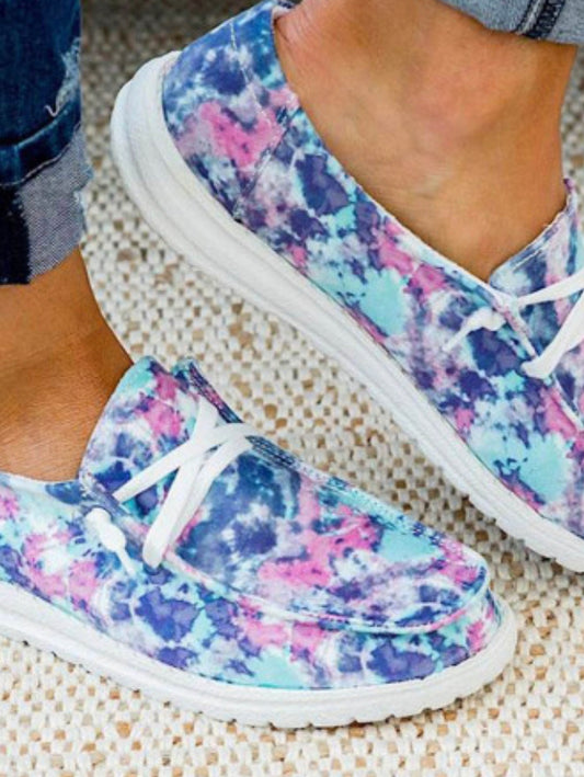 Tie-Dye Slip on Shoes