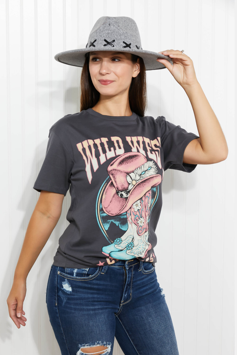 Lotus Fashion Wild West Cowgirls Graphic Tee