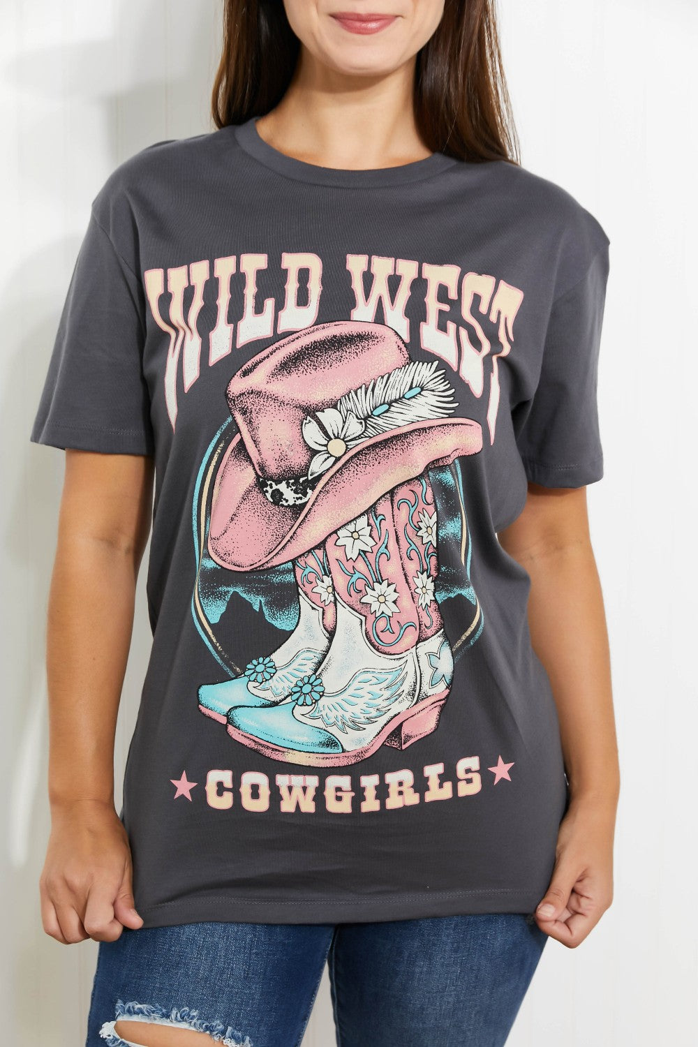 Lotus Fashion Wild West Cowgirls Graphic Tee