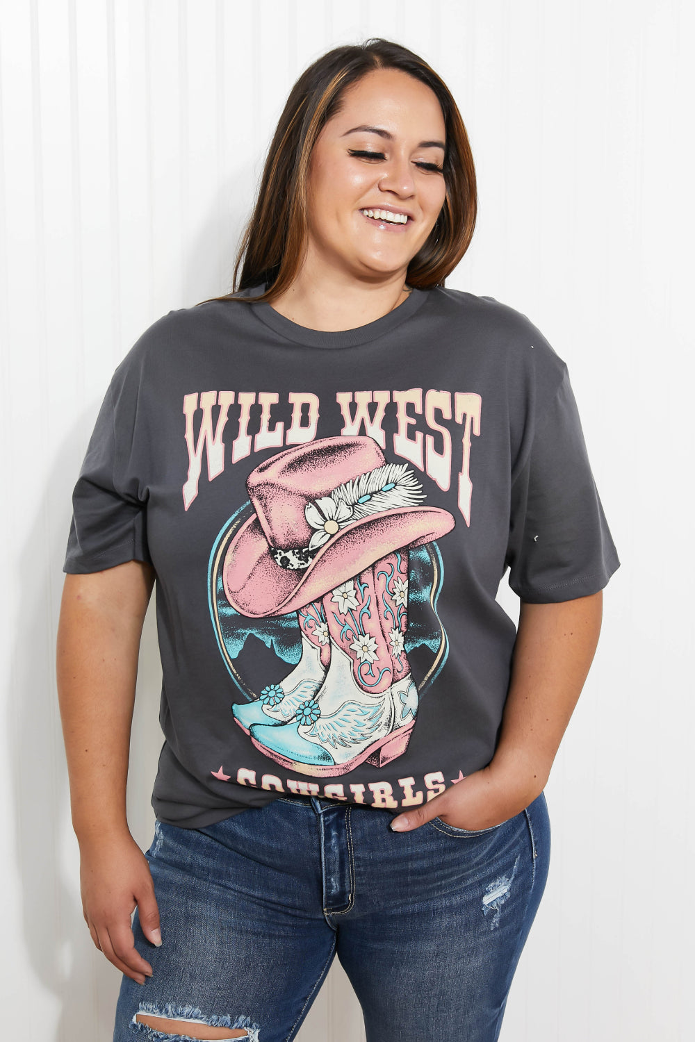 Lotus Fashion Wild West Cowgirls Graphic Tee