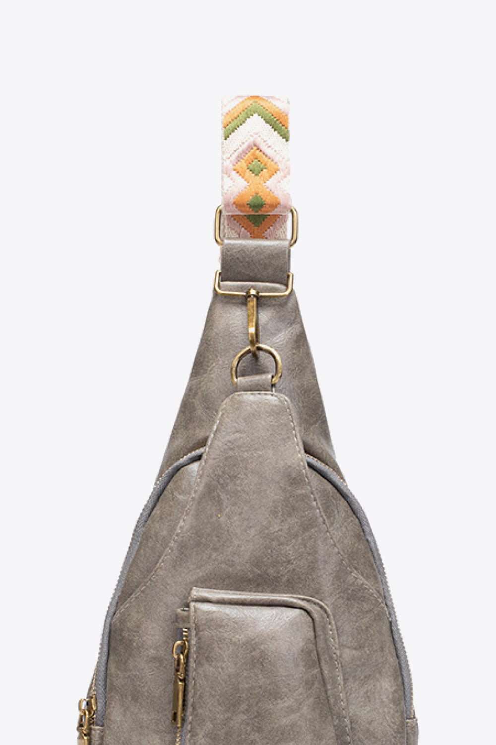 Faux Leather Sling Bag