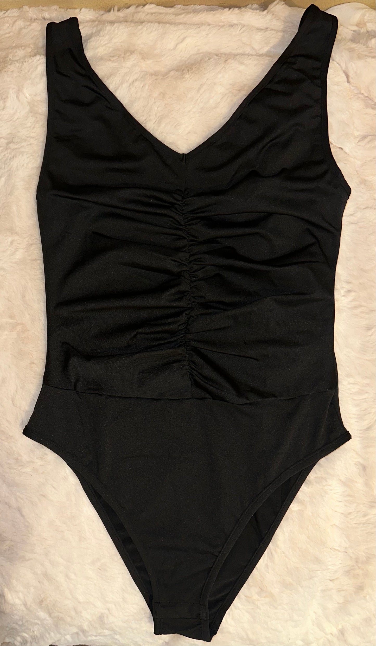 V Neck Sleeveless Bodysuit