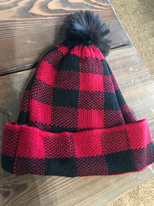 Red Buffalo Plaid Beanie