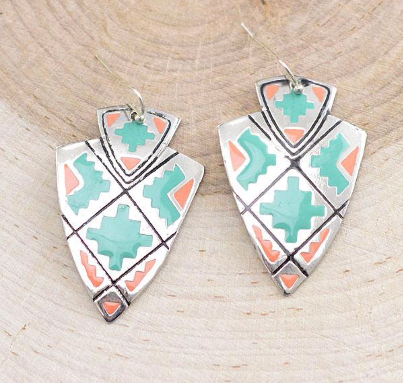 Aztec Arrow Head Earrings