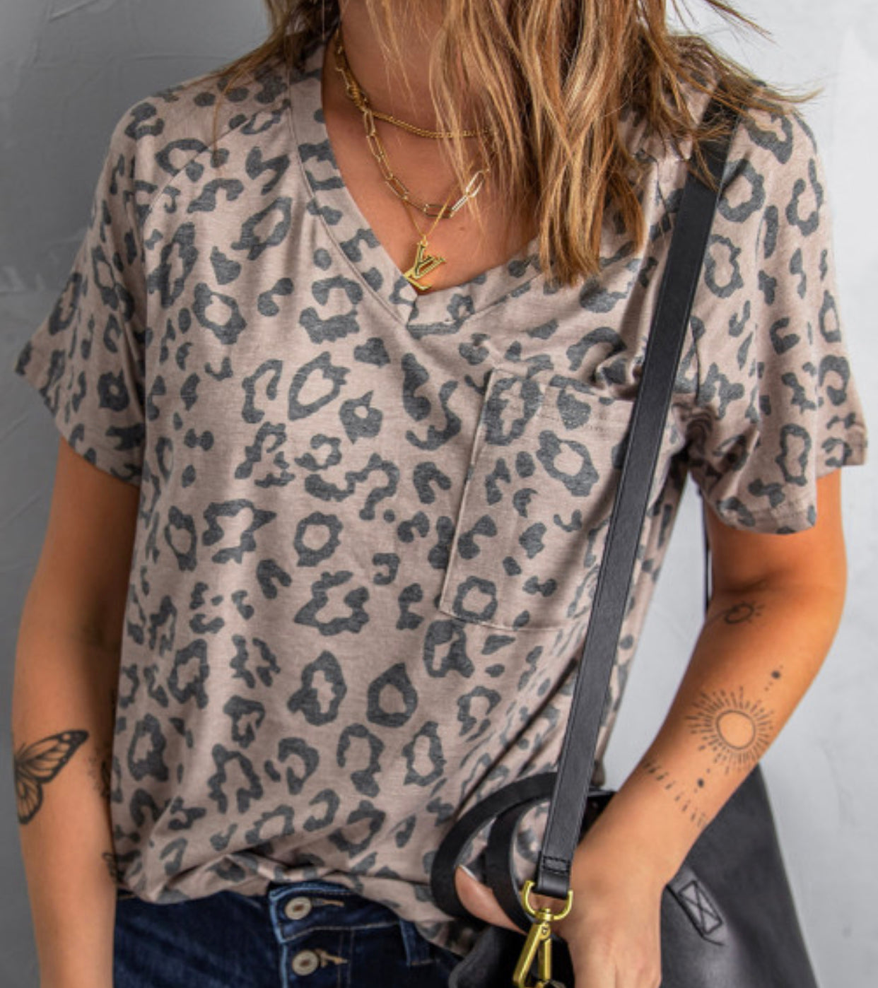 Leopard Pocket Tee