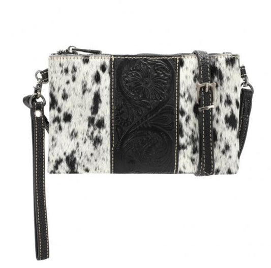 Cowhide Leather Crossbody Purse