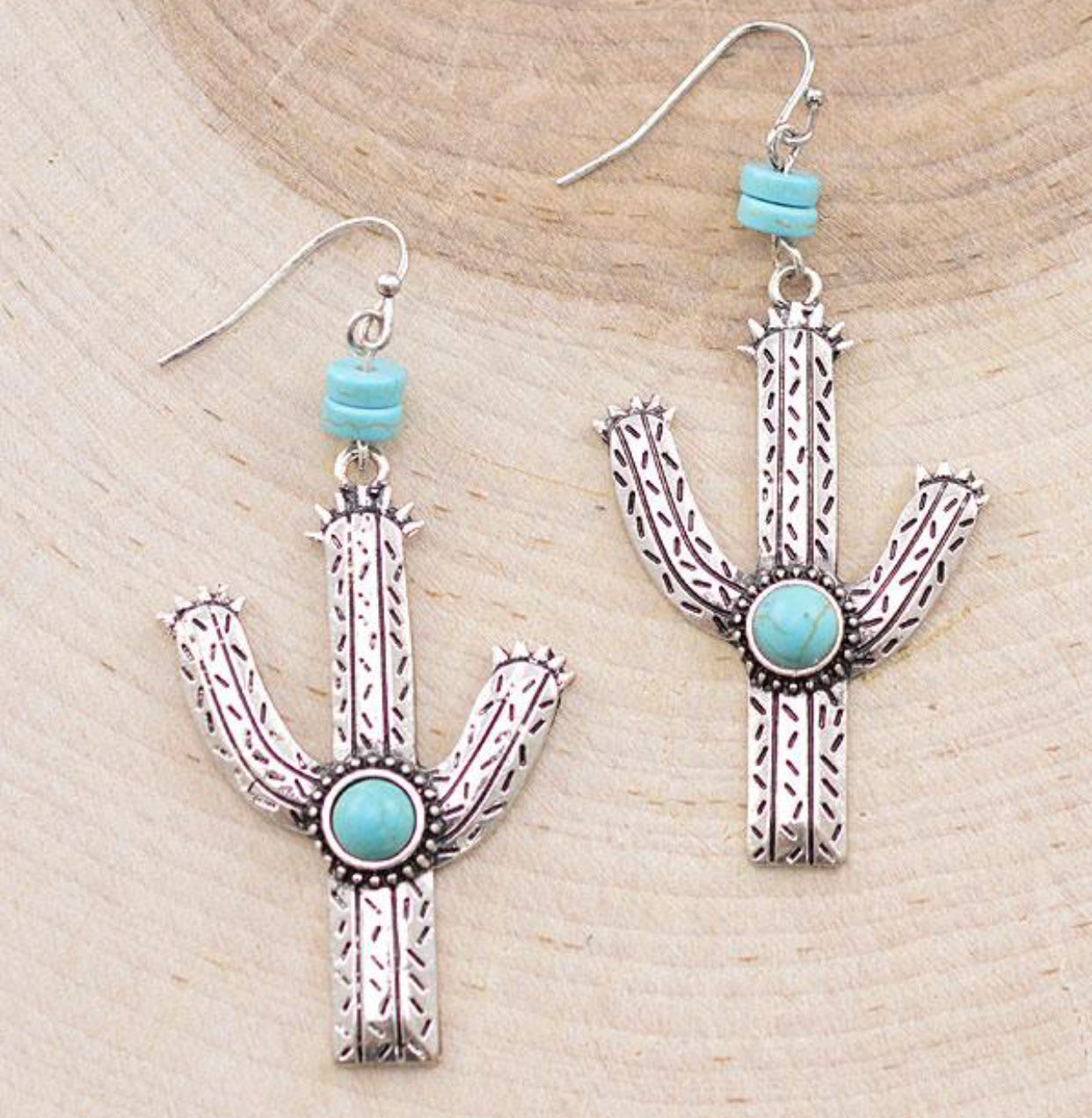 Western Cactus Earrings