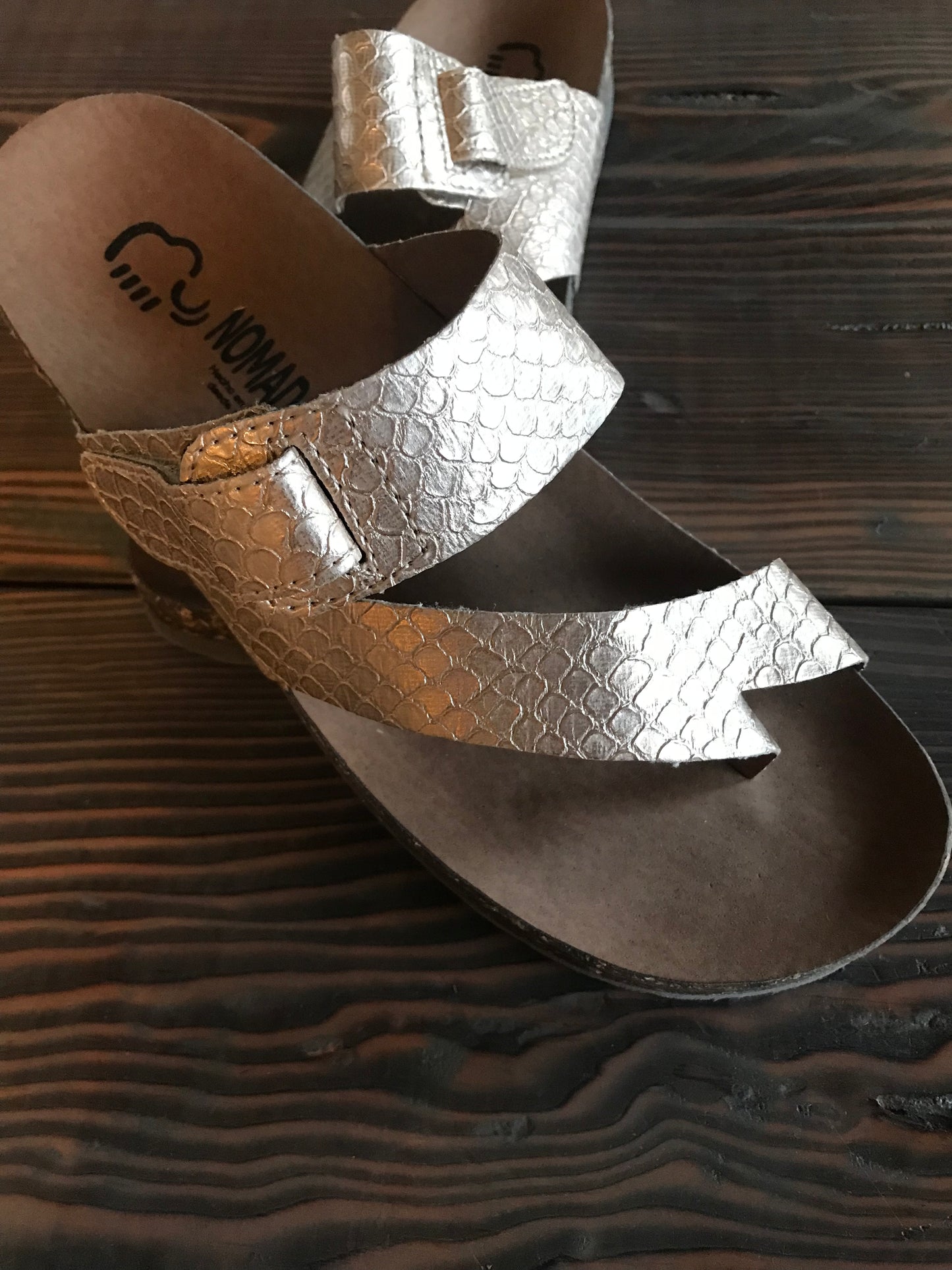 Rose Gold Shiny Sandals