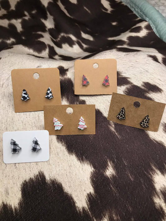 Christmas Tree Stud Earrings