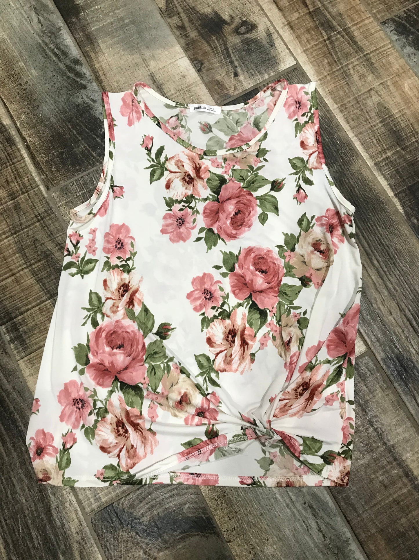 Floral  Ivory Tank