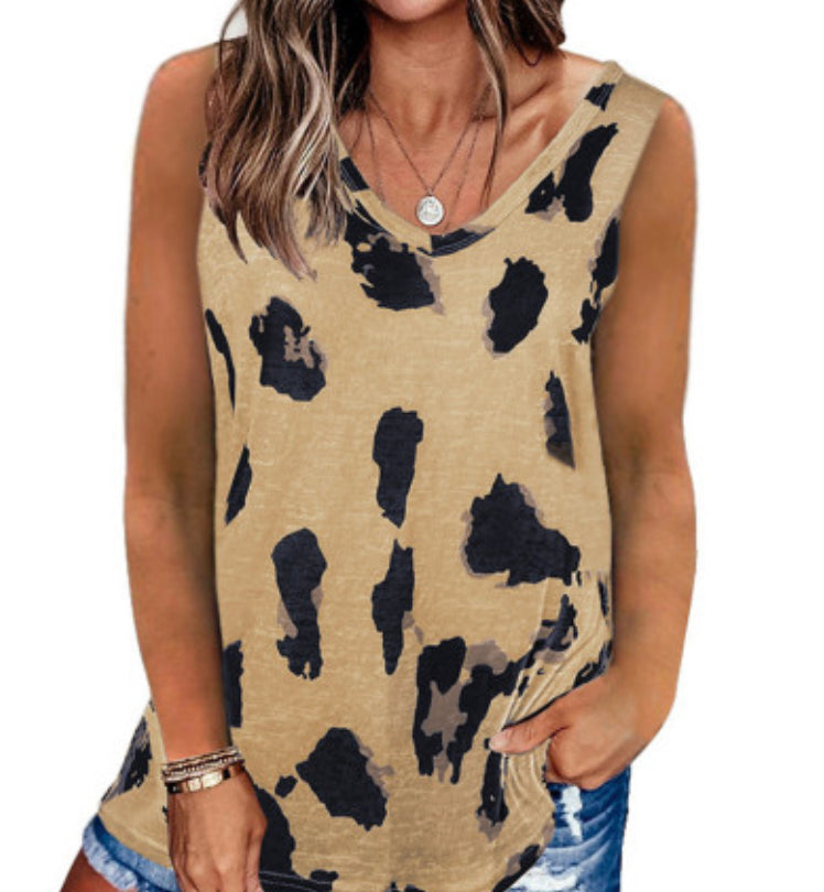 Animal Print Light Tank