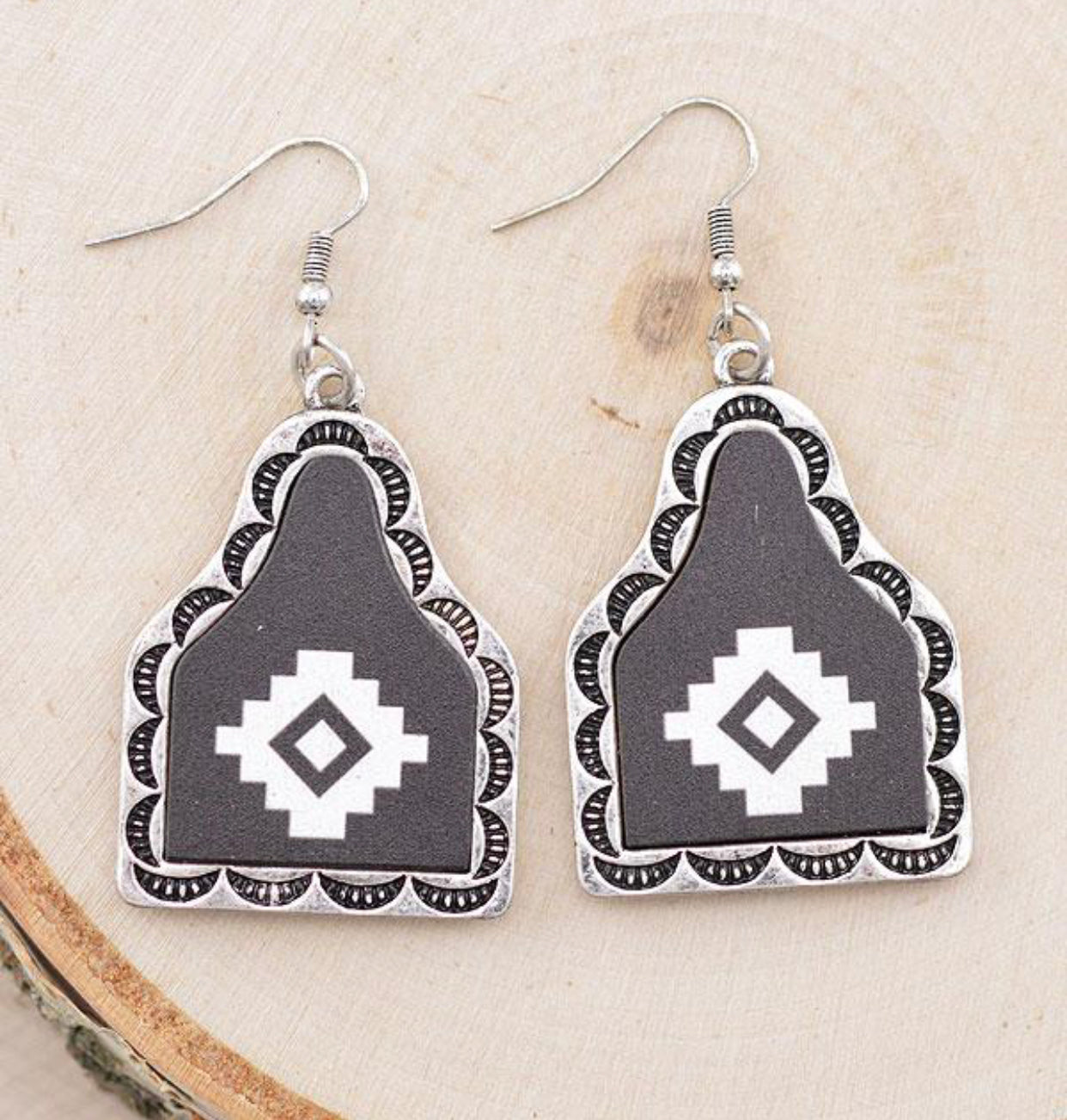 Black Western Earrings